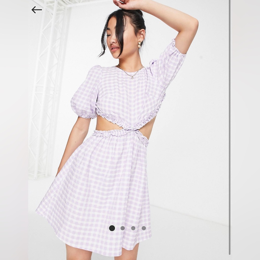 Miss Selfridge Cutout Mini Tea Dress
